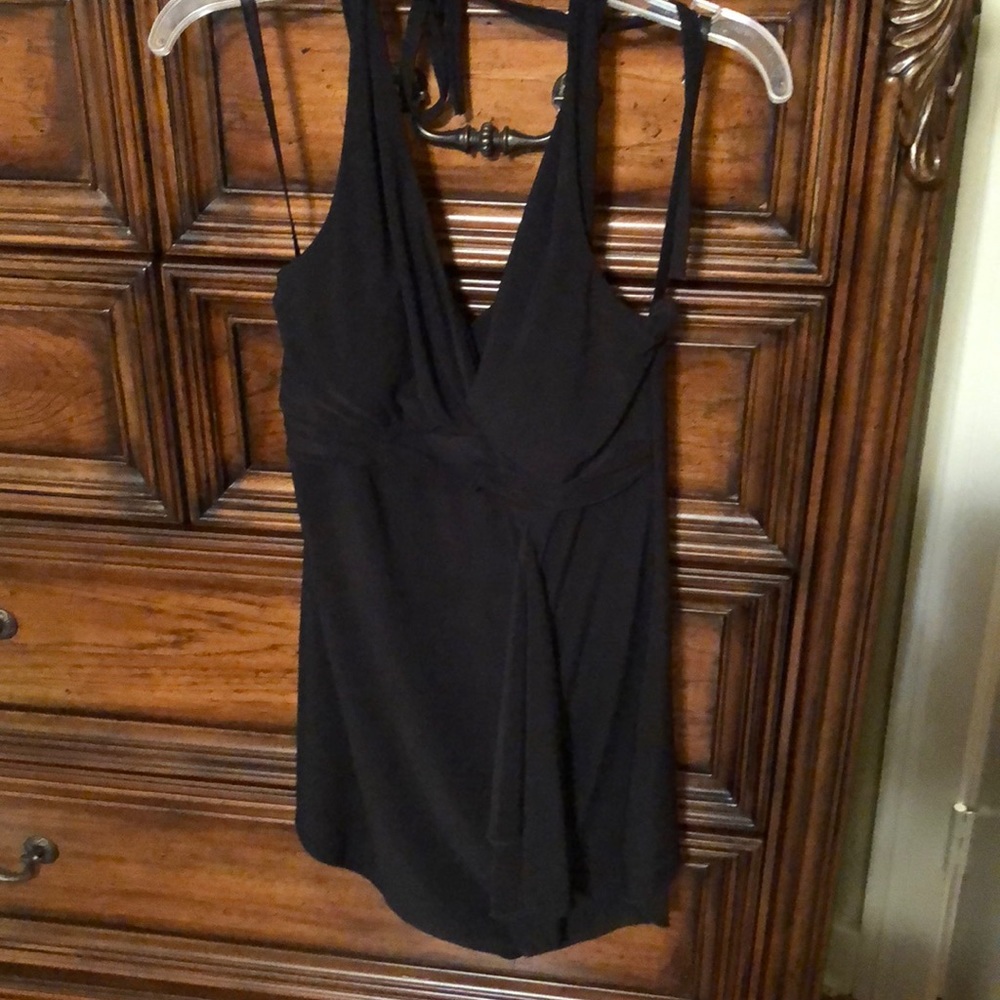 Black halter top